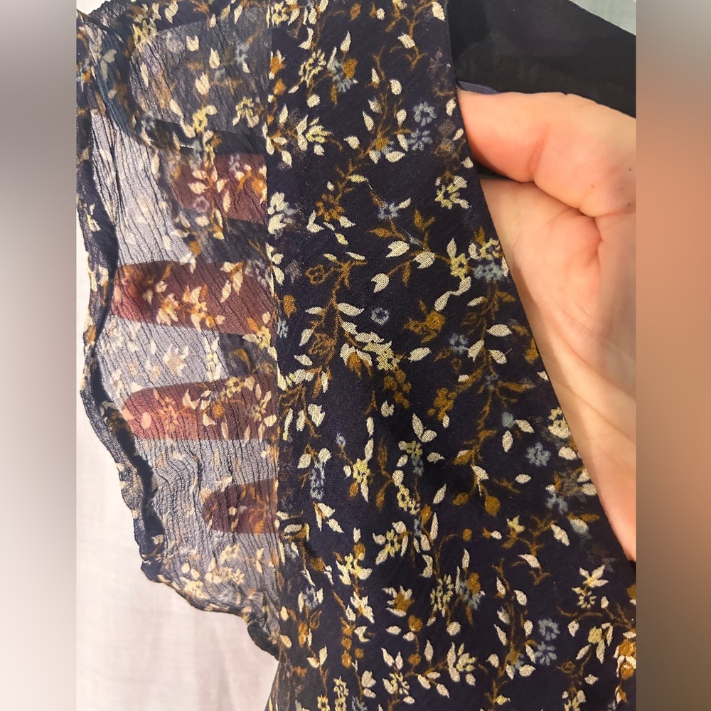 Anne Klein Navy Silk Dress